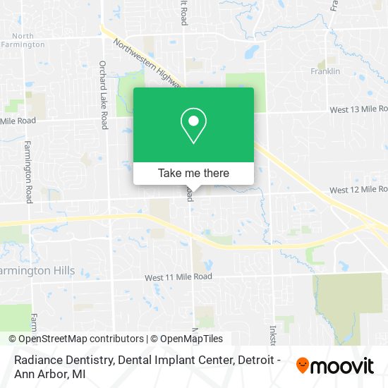 Radiance Dentistry, Dental Implant Center map