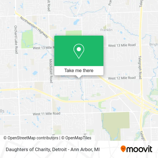 Daughters of Charity map