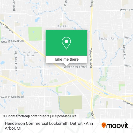 Henderson Commercial Locksmith map