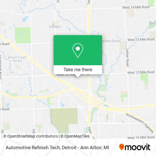 Automotive Refinish Tech map
