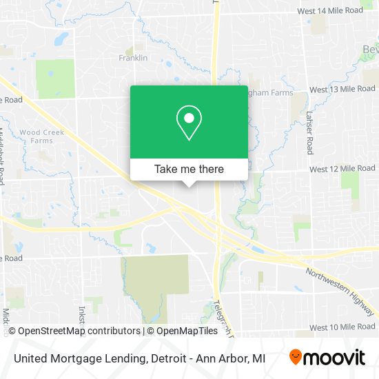 United Mortgage Lending map