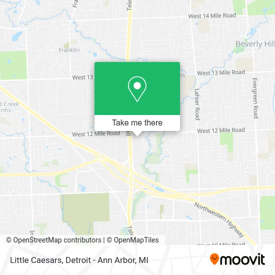 Little Caesars map