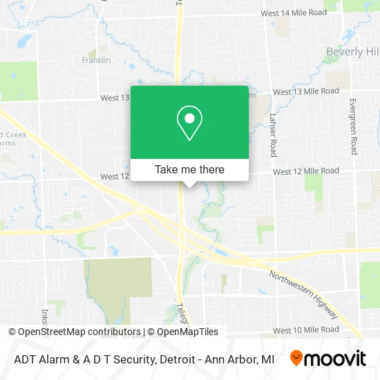 ADT Alarm & A D T Security map