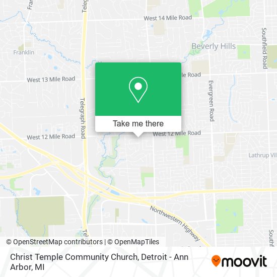 Christ Temple Community Church map