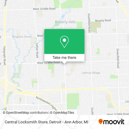 Central Locksmith Store map
