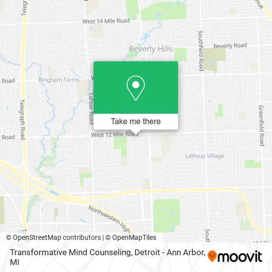 Transformative Mind Counseling map