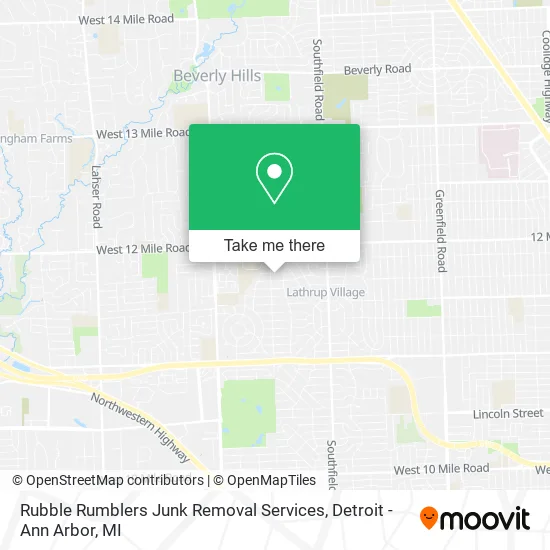 Mapa de Rubble Rumblers Junk Removal Services
