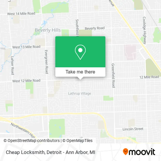 Cheap Locksmith map