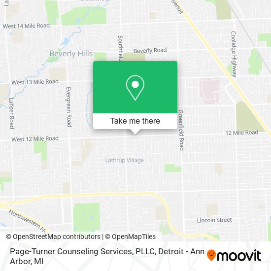 Mapa de Page-Turner Counseling Services, PLLC