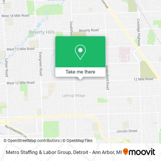 Mapa de Metro Staffing & Labor Group
