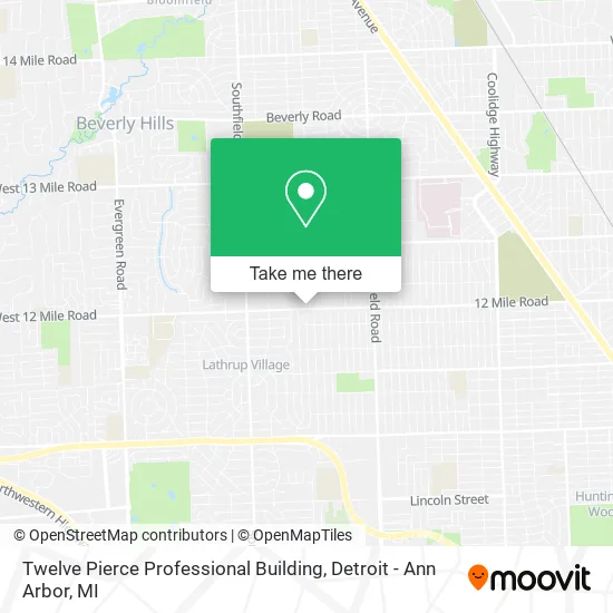 Twelve Pierce Professional Building map