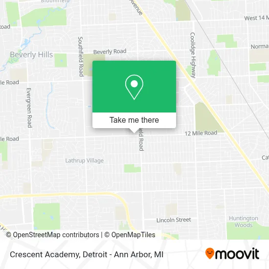 Crescent Academy map