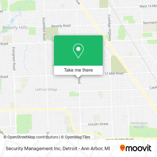 Security Management Inc map