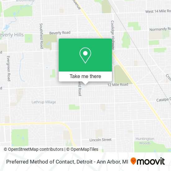 Preferred Method of Contact map