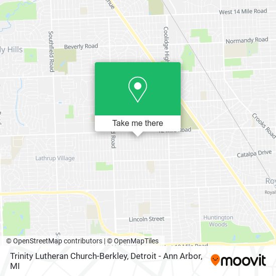Mapa de Trinity Lutheran Church-Berkley