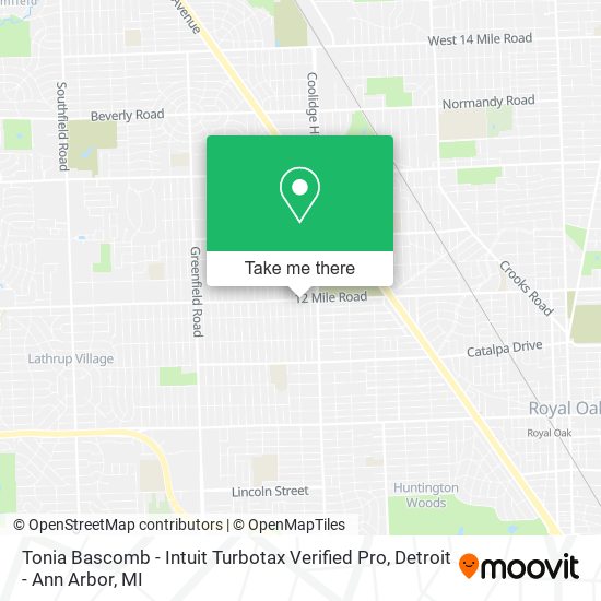 Mapa de Tonia Bascomb - Intuit Turbotax Verified Pro