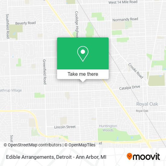 Mapa de Edible Arrangements