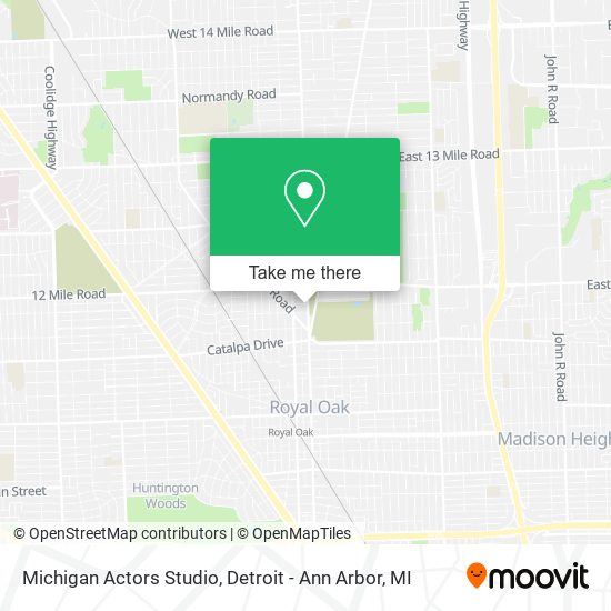 Mapa de Michigan Actors Studio