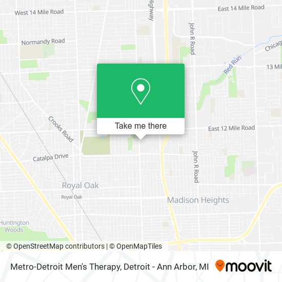Mapa de Metro-Detroit Men's Therapy