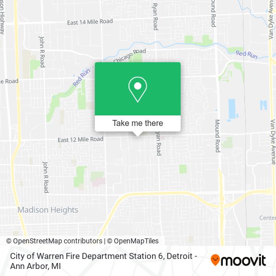 Mapa de City of Warren Fire Department Station 6