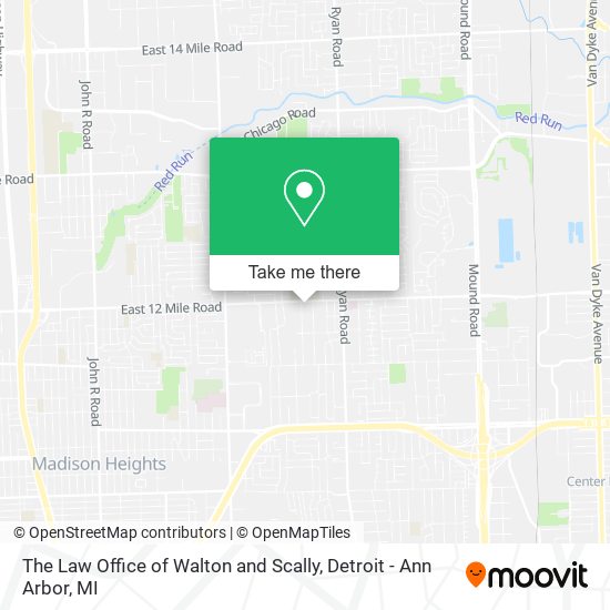 Mapa de The Law Office of Walton and Scally