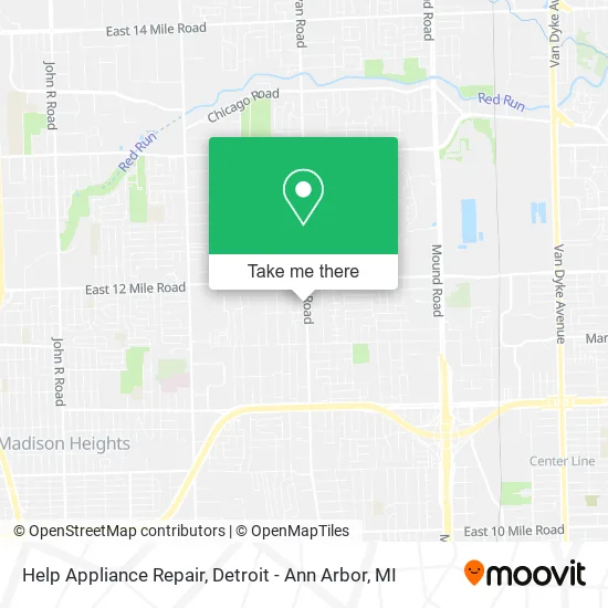 Help Appliance Repair map