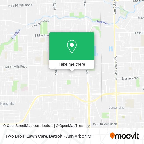 Two Bros. Lawn Care map