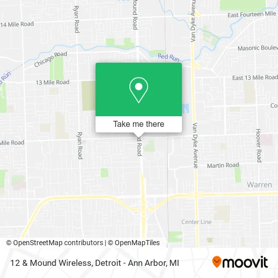 12 & Mound Wireless map