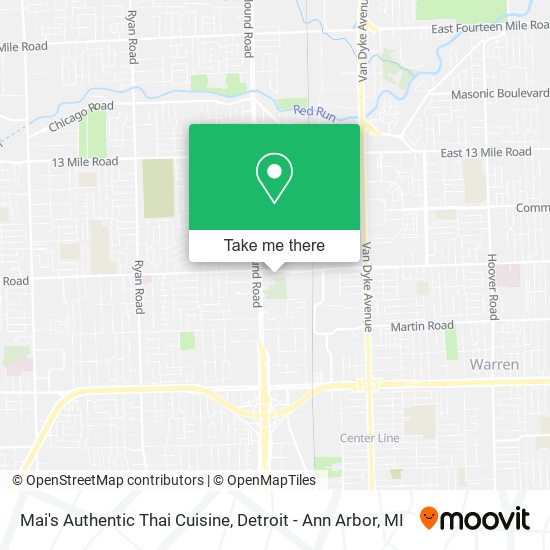 Mapa de Mai's Authentic Thai Cuisine