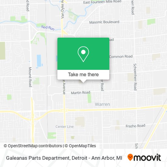 Galeanas Parts Department map
