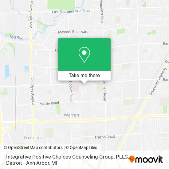 Integrative Positive Choices Counseling Group, PLLC map