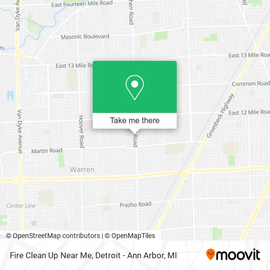 Fire Clean Up Near Me map