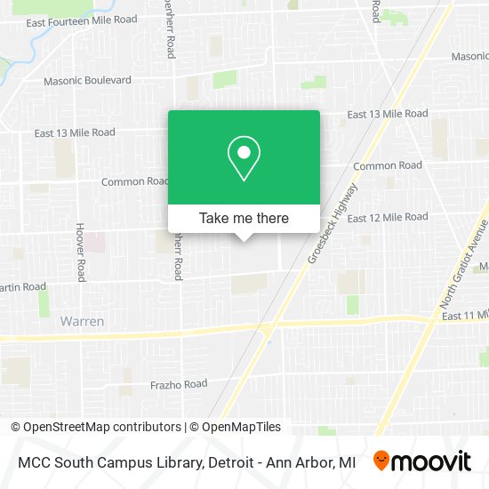Mapa de MCC South Campus Library