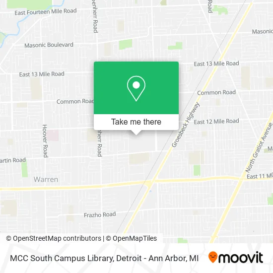 MCC South Campus Library map