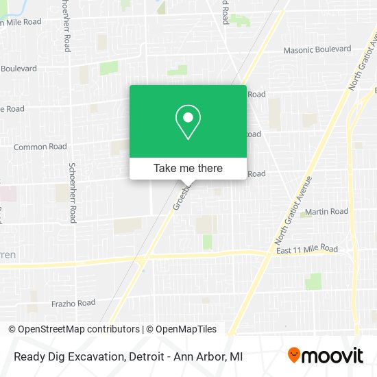 Mapa de Ready Dig Excavation