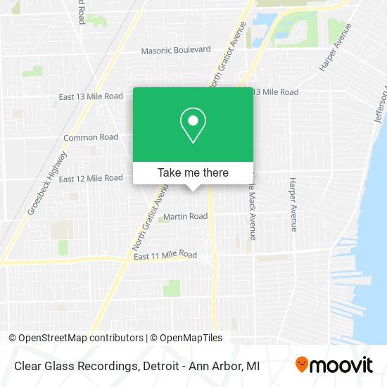 Clear Glass Recordings map
