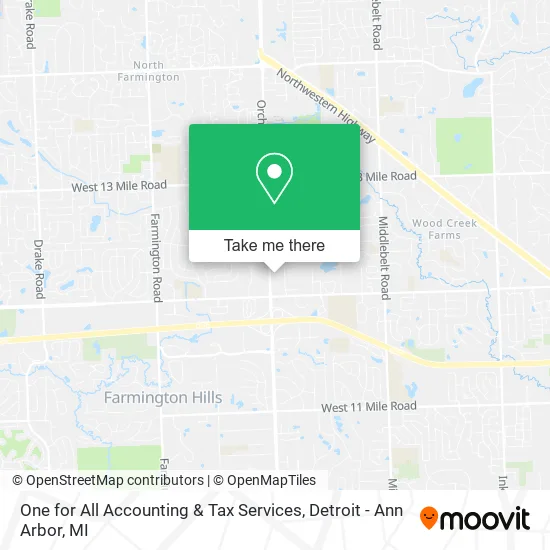 Mapa de One for All Accounting & Tax Services