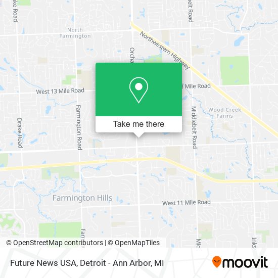 Mapa de Future News USA