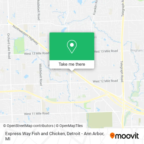 Express Way Fish and Chicken map