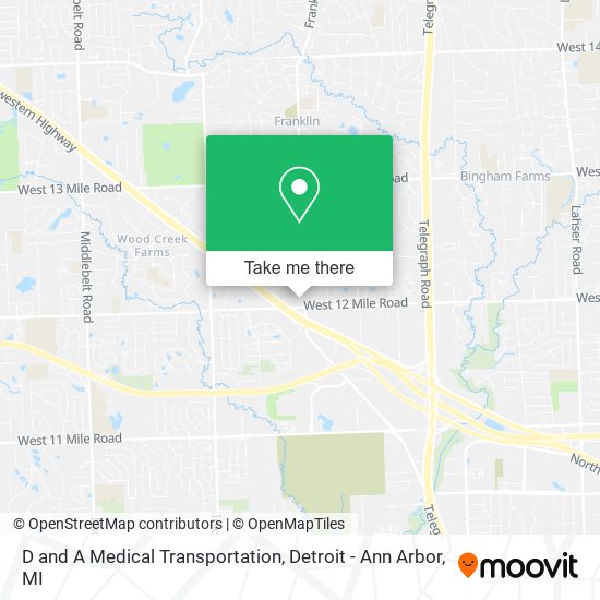 Mapa de D and A Medical Transportation