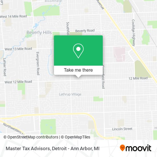 Mapa de Master Tax Advisors