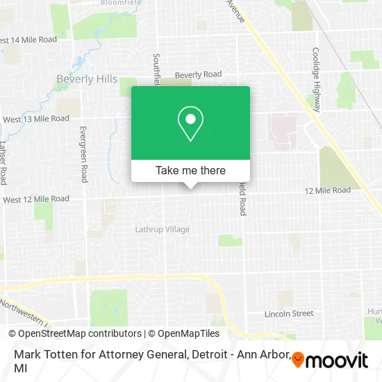 Mark Totten for Attorney General map