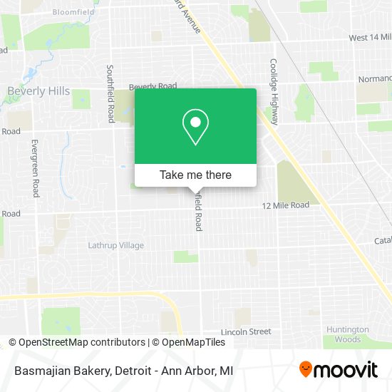 Mapa de Basmajian Bakery