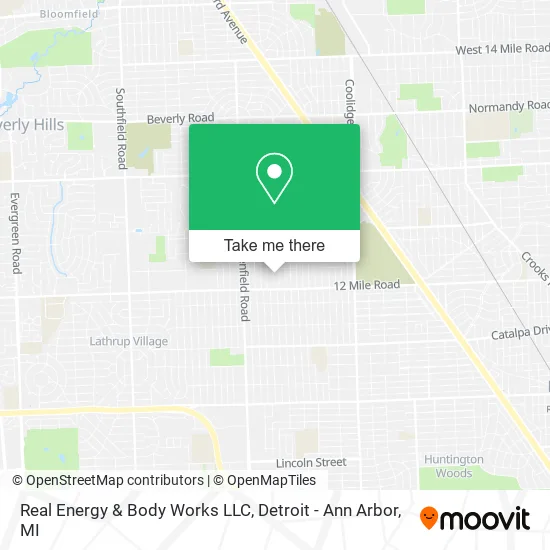 Real Energy & Body Works LLC map