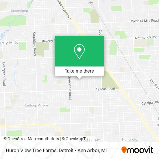 Mapa de Huron View Tree Farms