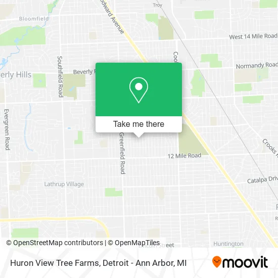 Huron View Tree Farms map