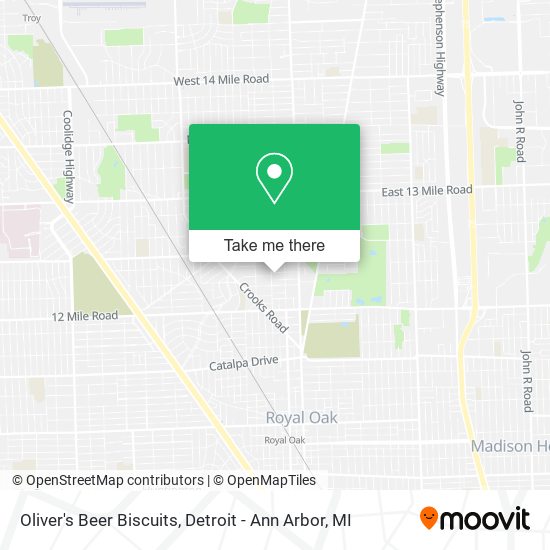 Mapa de Oliver's Beer Biscuits