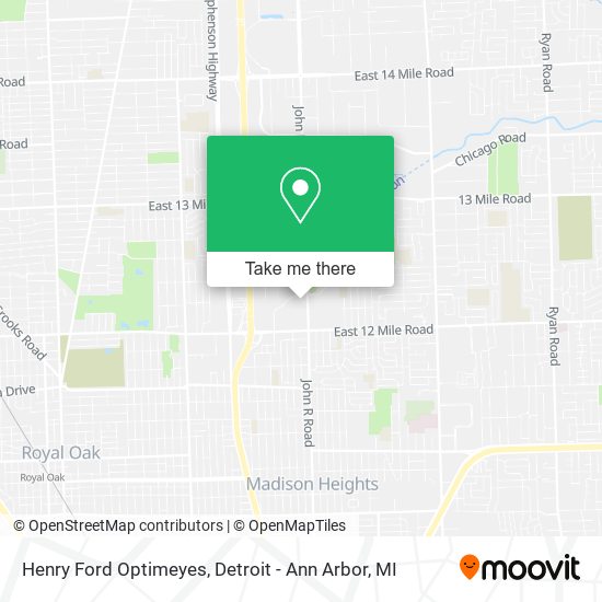 Henry Ford Optimeyes map