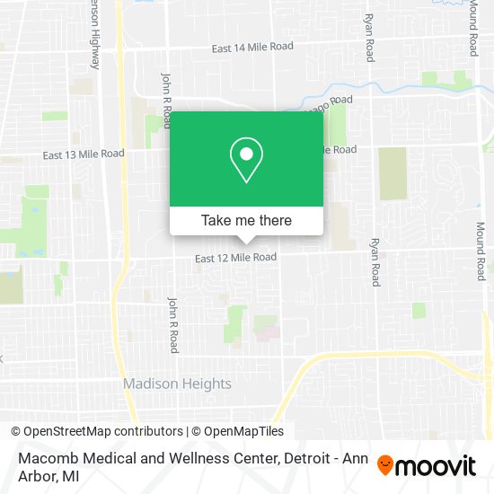 Macomb Medical and Wellness Center map