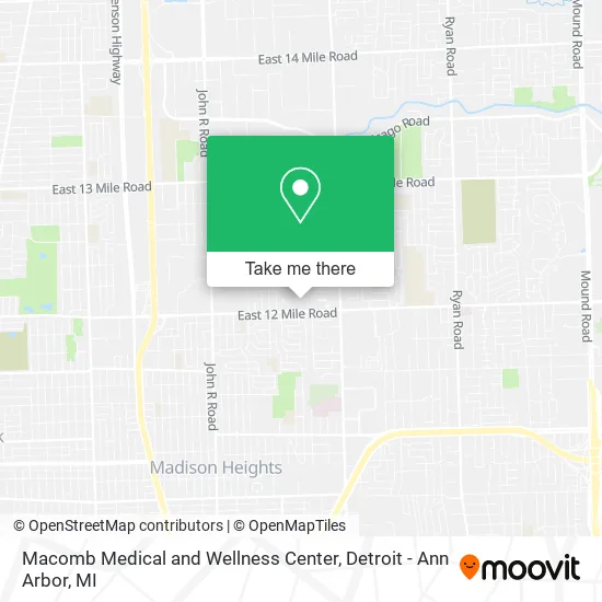 Macomb Medical and Wellness Center map